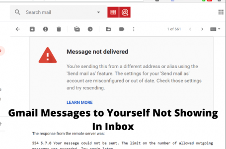 Gmail Messages to Yourself Not Showing In Inbox