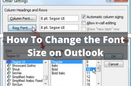 How To Change the Font Size on Outlook